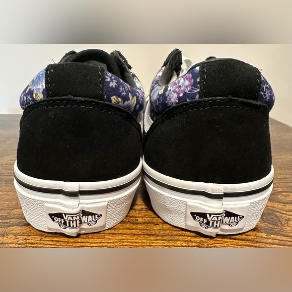 Vans Little/Big Girls Moody Floral Purple/Black Sneakers NWT Various Sizes - Picture 5 of 7
